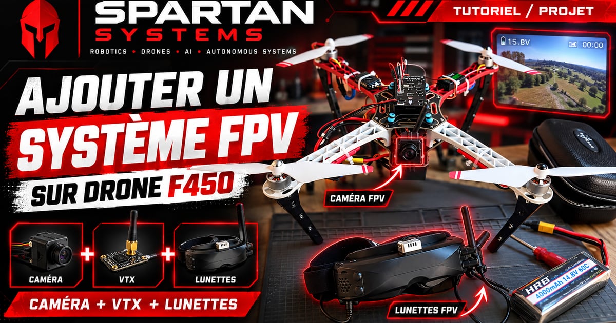 Installer une caméra FPV sur un drone F450